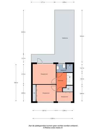 Floorplan - Prins Willem van Oranjestraat 25, 3751 CV Bunschoten-Spakenburg